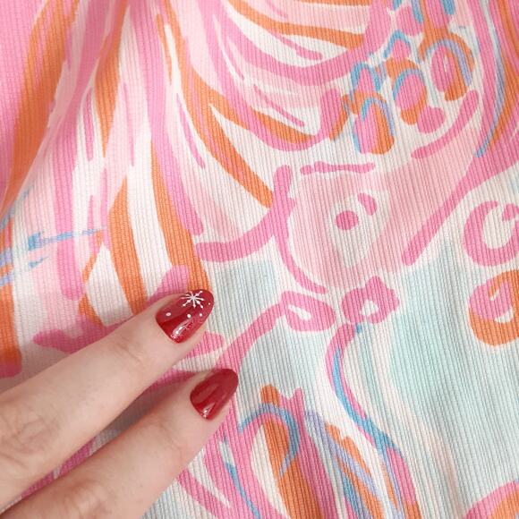 Lilly Pulitzer Chipper Shorts Too Much Bubbly Bermuda Short Womens 10 Preppy - Picture 3 of 10